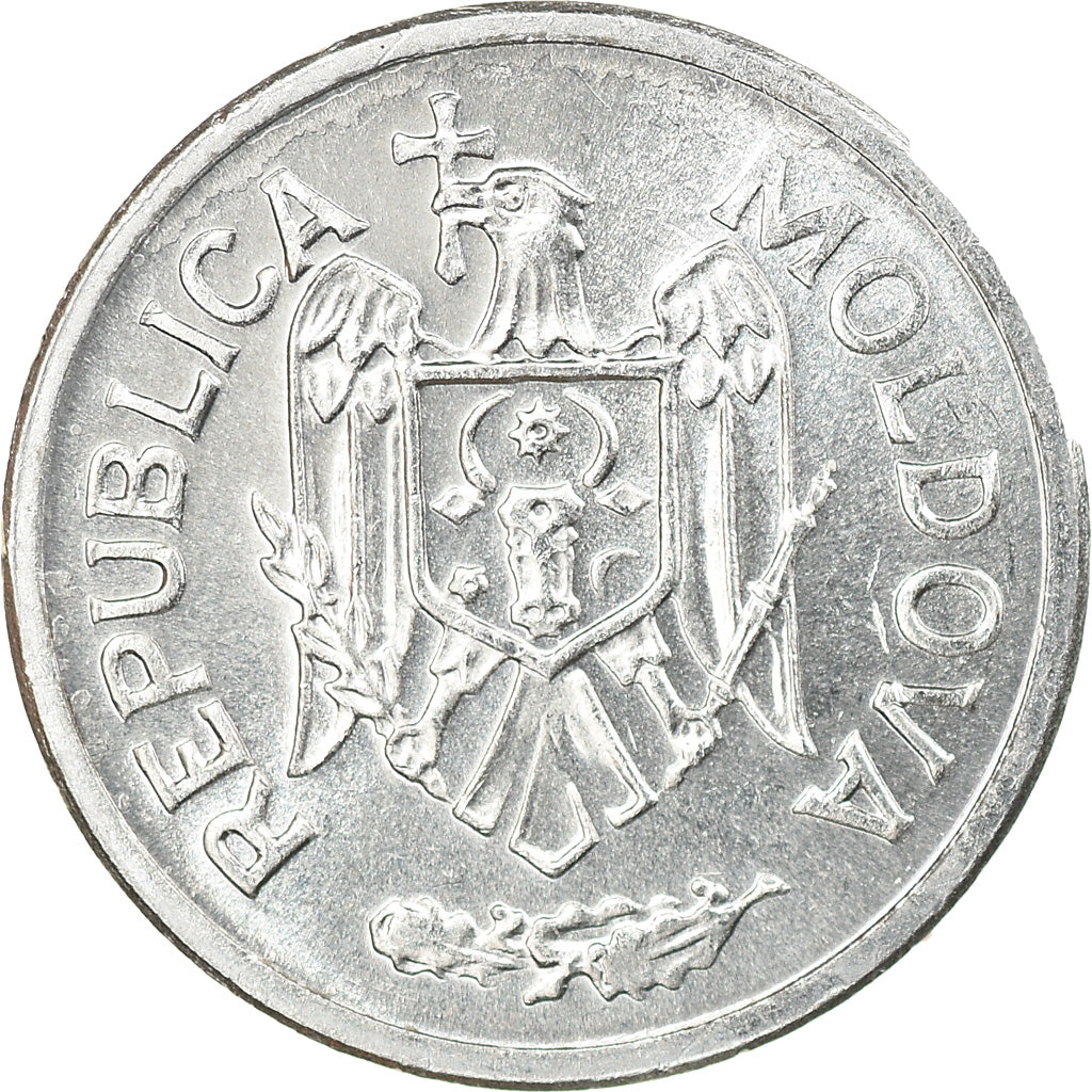 Moneta, Moldava, 5 Bani, 2002, BB+, Alluminio, KM:2