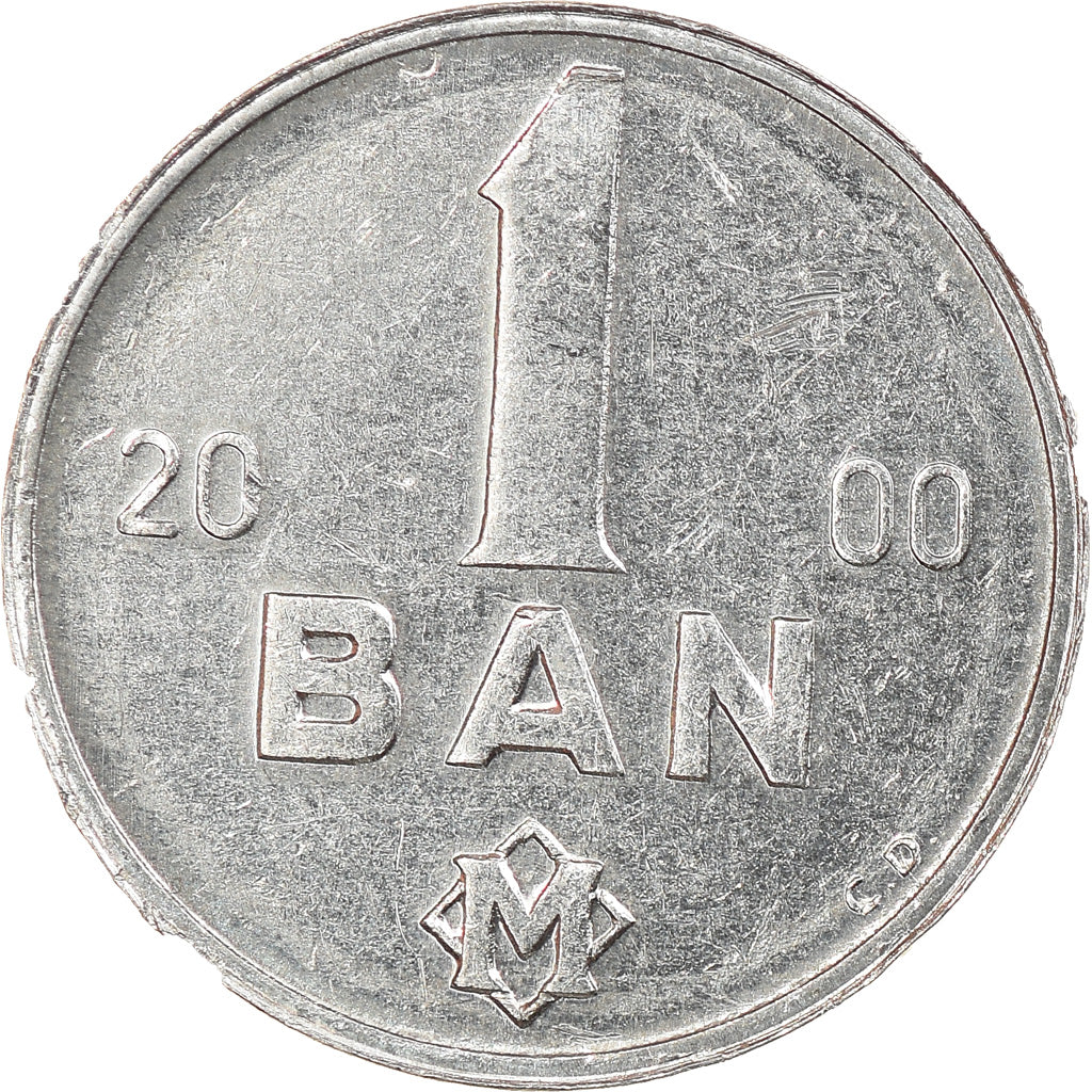 Münze, Moldova, Ban, 2000, SS+, Aluminium, KM:1