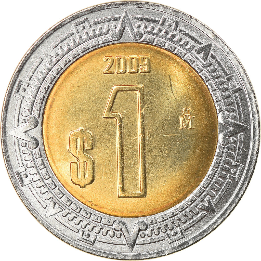 Moneta, Messico, Peso, 2009, Mexico City, SPL, Bi-metallico, KM:603