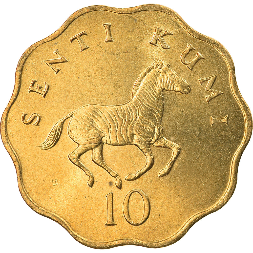 Coin, Tanzania, 10 Senti, 1984, MS(63), Nickel-brass, KM:11