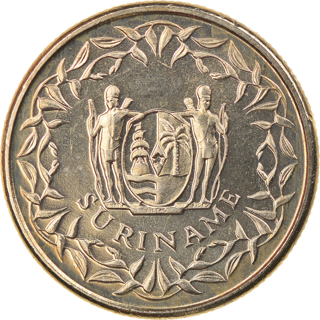 Coin, Surinam, 10 Cents, 1989, MS(63), Nickel plated steel, KM:13a