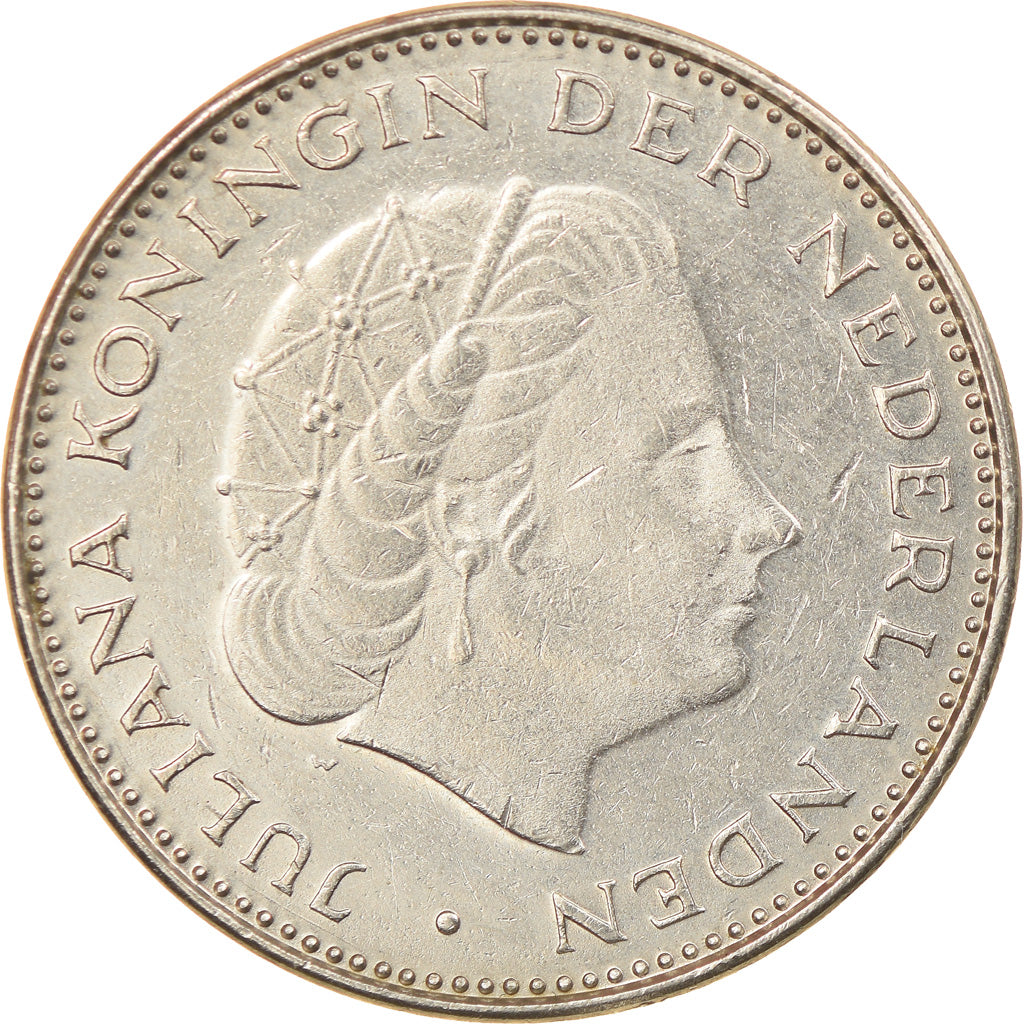 Moneda, Países Bajos, Juliana, 2-1/2 Gulden, 1972, British Royal Mint, MBC