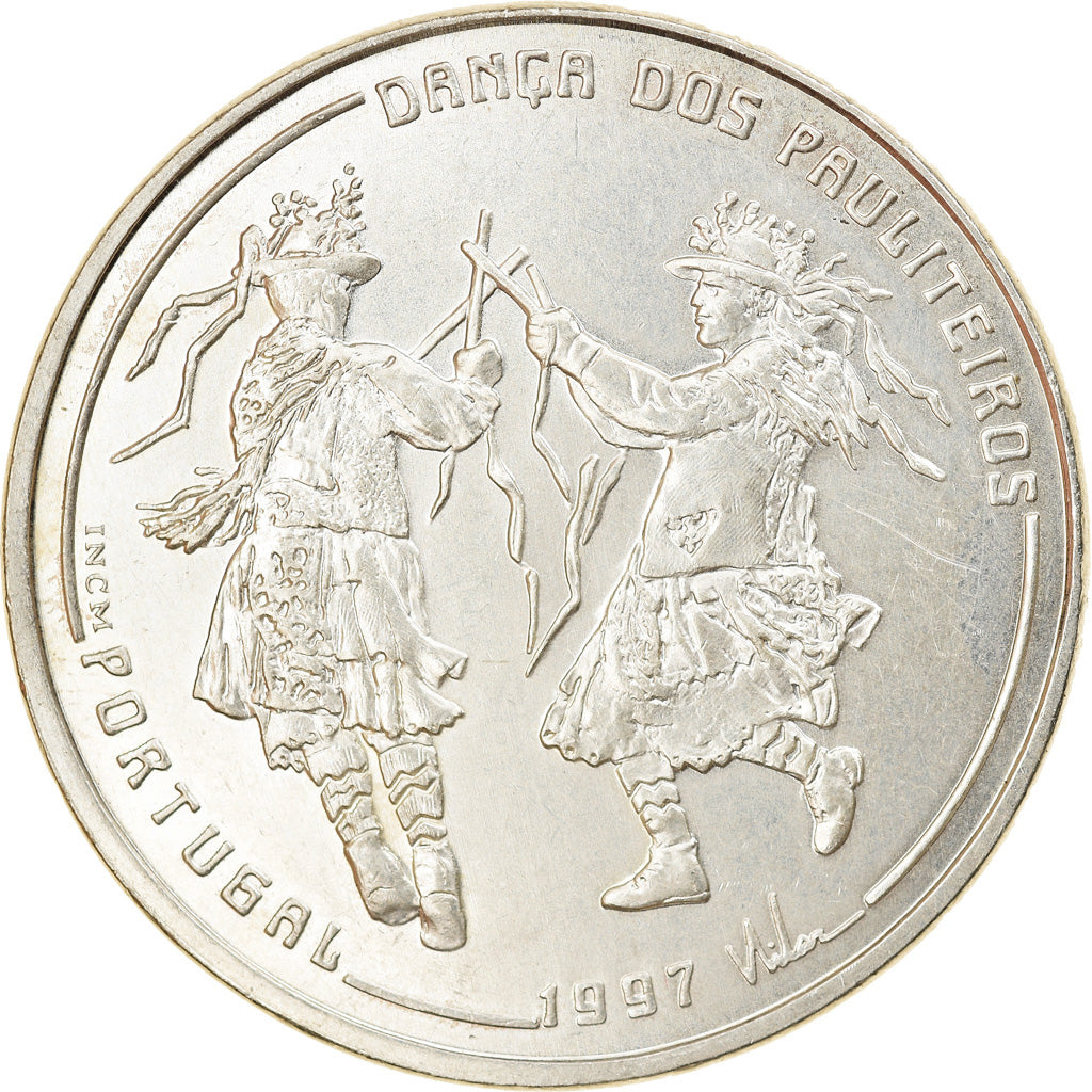 Coin, Portugal, 1000 Escudos, 1997, MS(63), Silver, KM:704