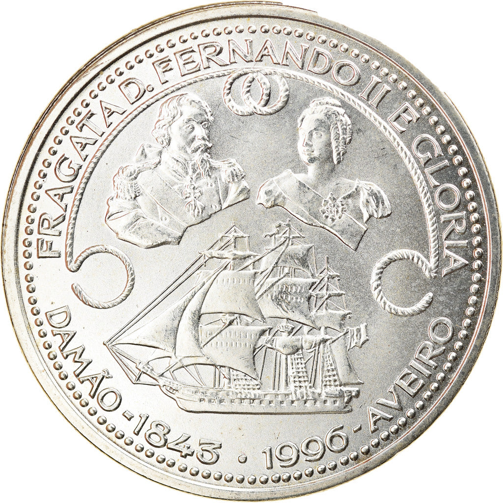 Munten, Portugal, 1000 Escudos, 1996, UNC-, Zilver, KM:688