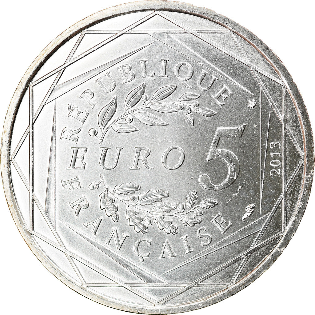 Francia, 5 Euro, Fraternité, 2013, SPL, Argento, Gadoury:EU647