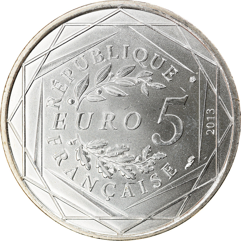 Francia, 5 Euro, Liberté, 2013, SC, Plata, Gadoury:EU645