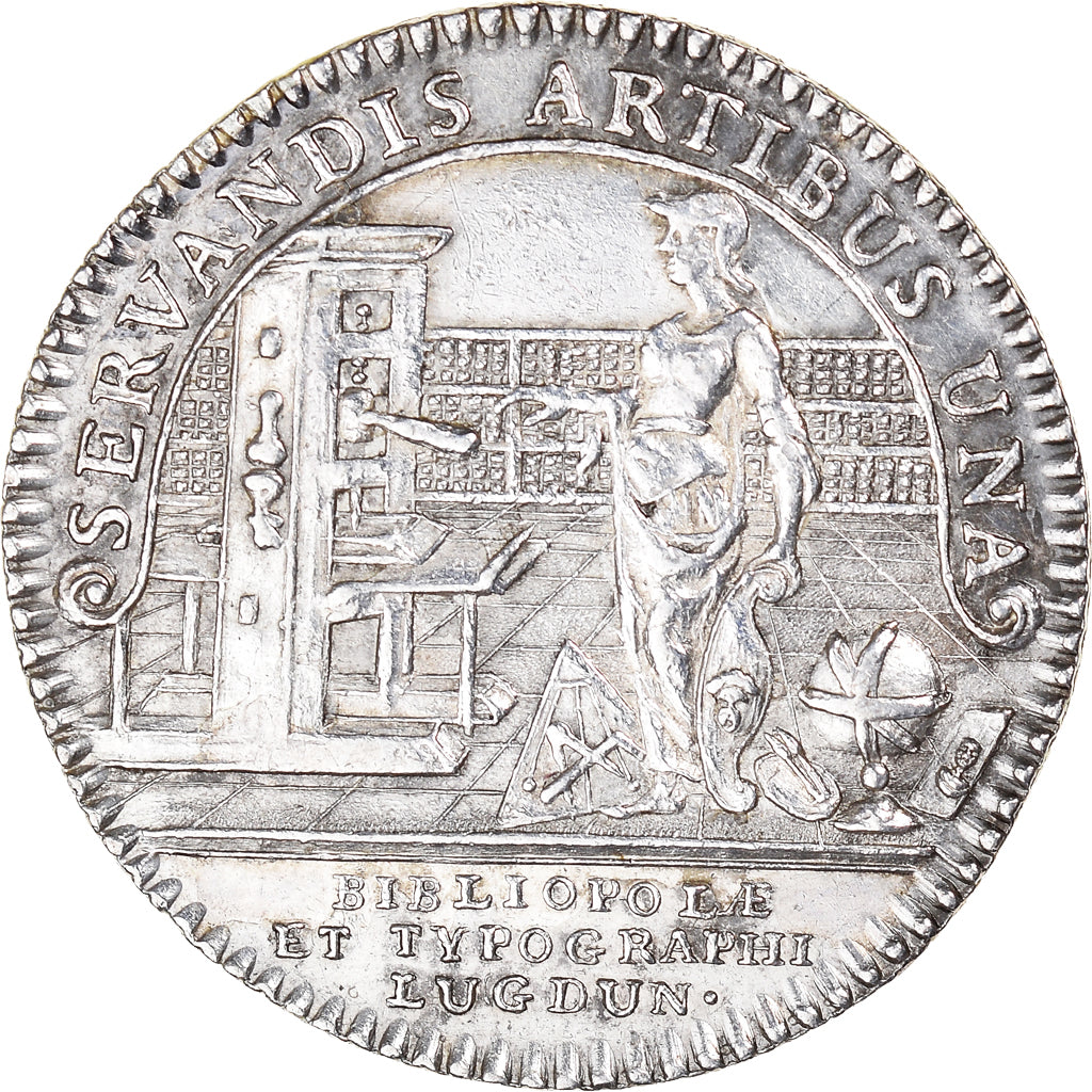 France, Token, Corporations, Imprimeur-Libraires, History, MS(60-62), Silver