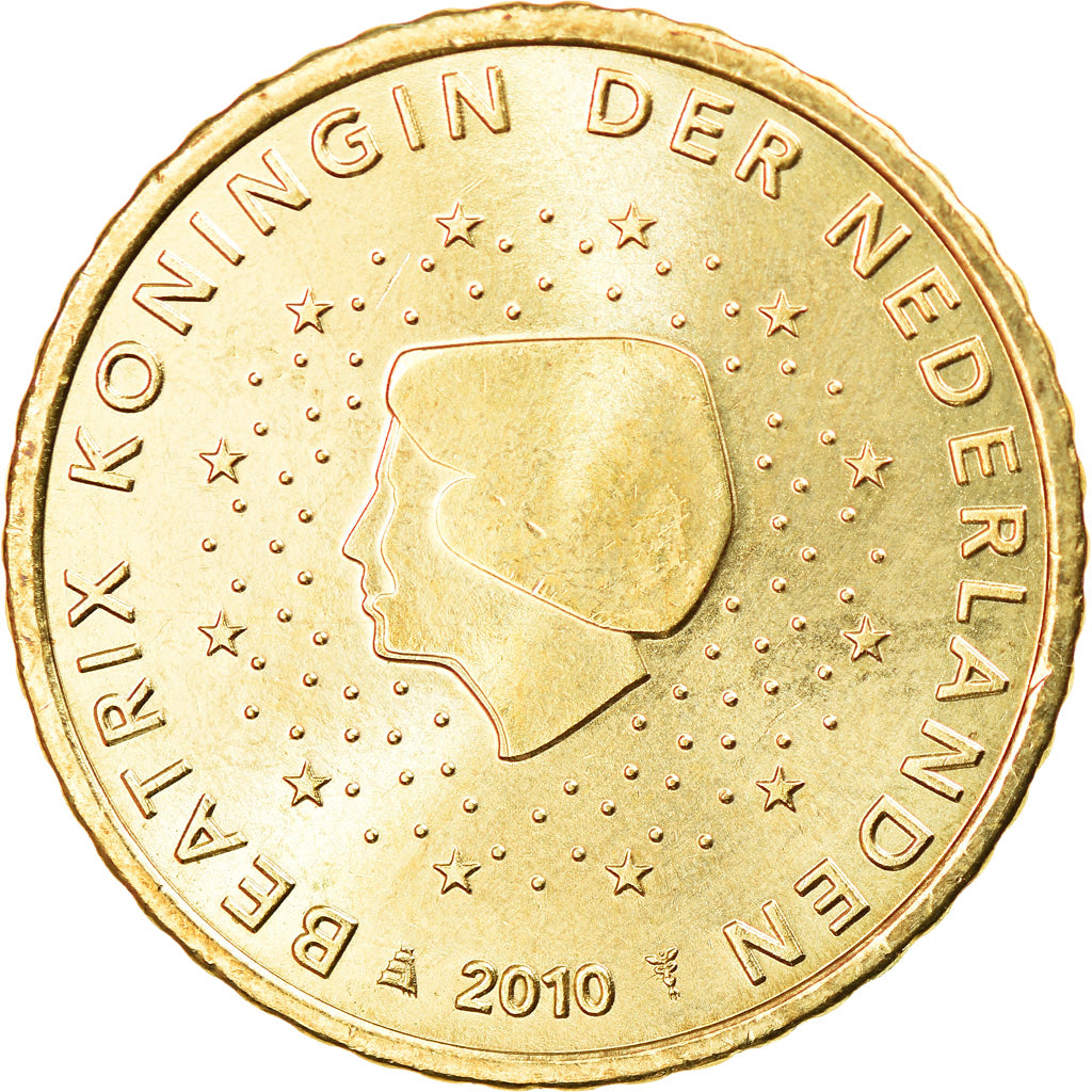 Pays-Bas, 50 Euro Cent, 2010, Utrecht, SUP, Laiton, KM:270