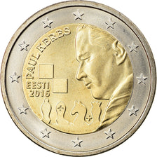 Estonia, 2 Euro, Paul Keres, 2016, MS(63), Bi-Metallic, KM:New