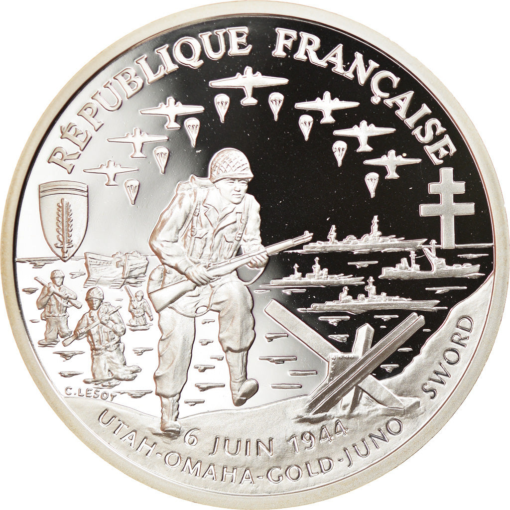 Moneda, Francia, Franc, 1993, Paris, BE, FDC, Plata, KM:1014, Gadoury:C38