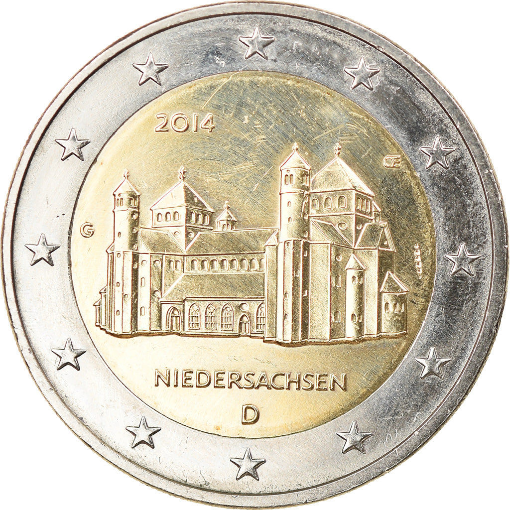 Alemania, 2 Euro, Niedersachsen, 2014, Karlsruhe, EBC, Bimetálico, KM:New