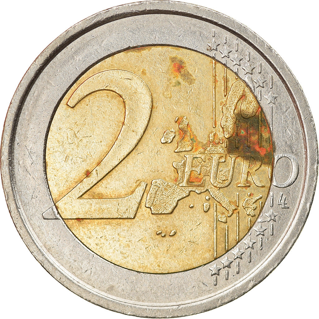 Italia, 2 Euro, World Food Program globe, 2004, Rome, MB+, Bi-metallico, KM:237