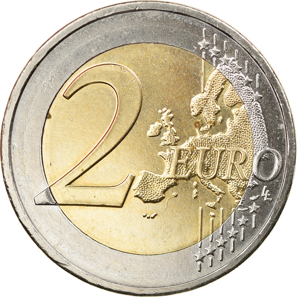 Greece, 2 Euro, 10 years euro, 2012, AU(55-58), Bi-Metallic, KM:245