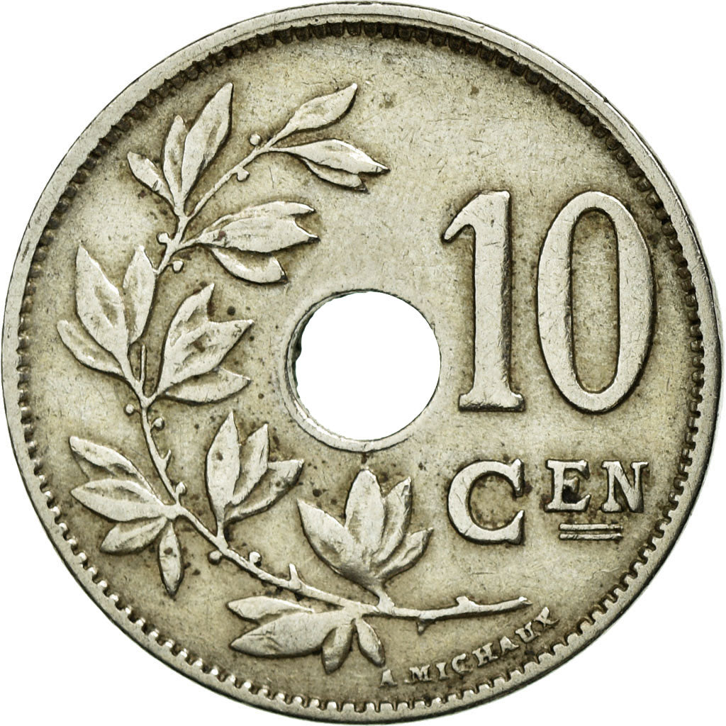 Coin, Belgium, 10 Centimes, 1928, AU(50-53), Copper-nickel, KM:86
