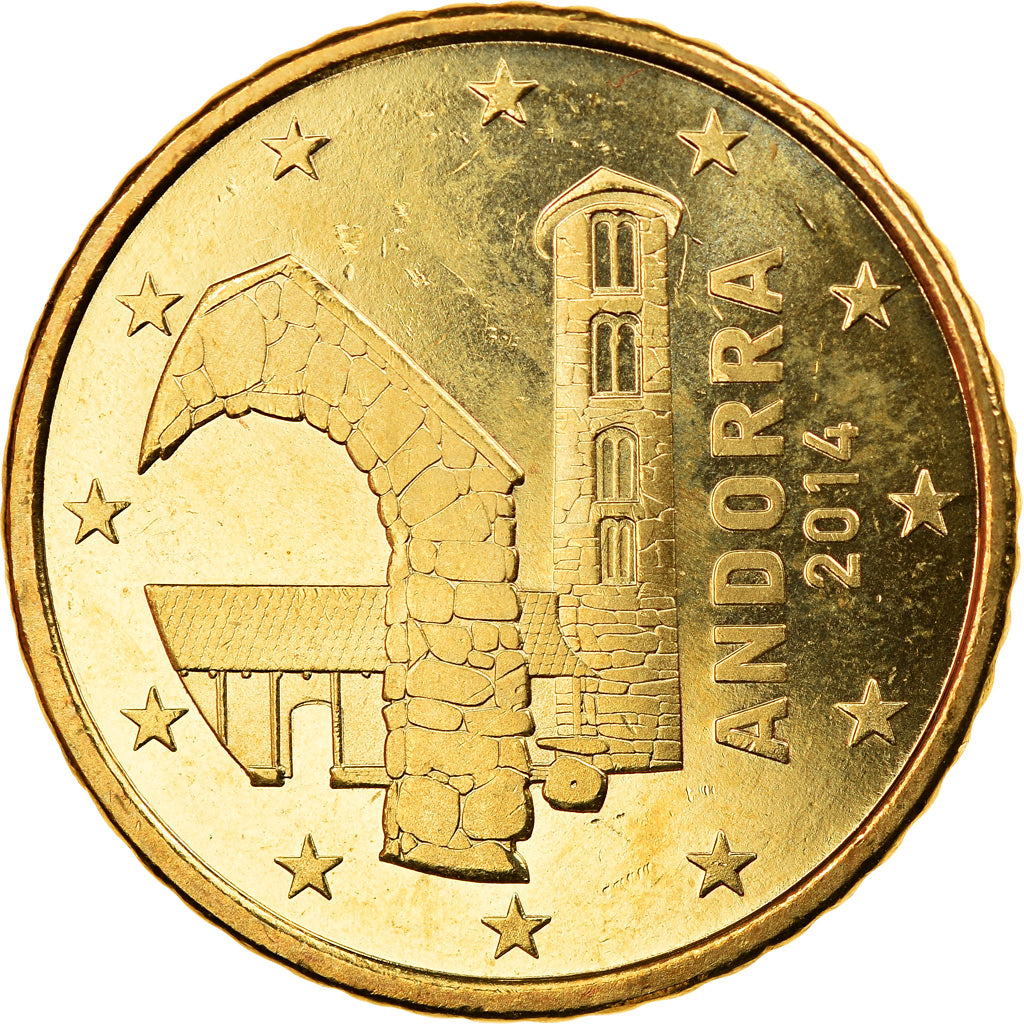 Andorra, 50 Euro Cent, 2014, SPL, Laiton, KM:New