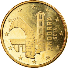 Andorra, 50 Euro Cent, 2014, SPL, Laiton, KM:New