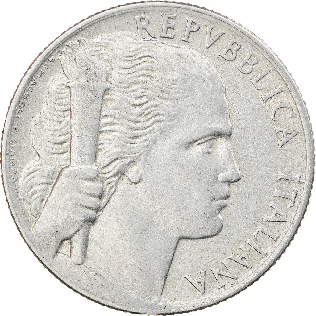 Moeda, Itália, 5 Lire, 1950, Rome, EF(40-45), Alumínio, KM:89