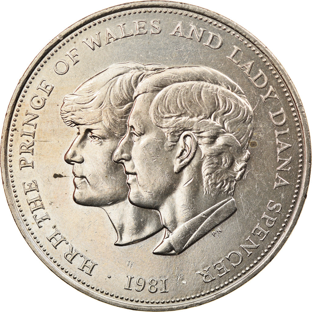 Münze, Großbritannien, Elizabeth II, Wedding of Prince Charles and Lady Diana