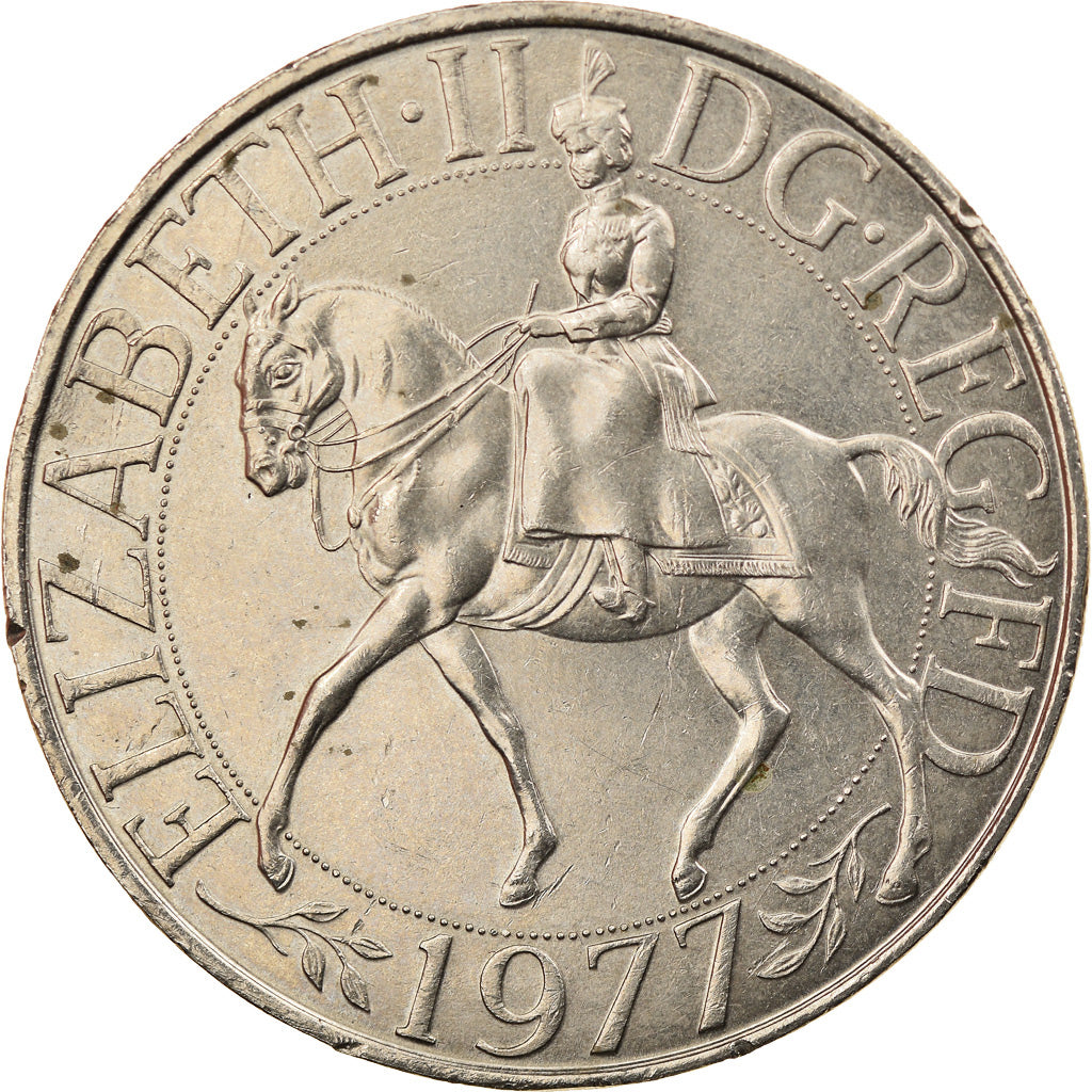 Münze, Großbritannien, Elizabeth II, 25 New Pence, 1977, SS+, Copper-nickel