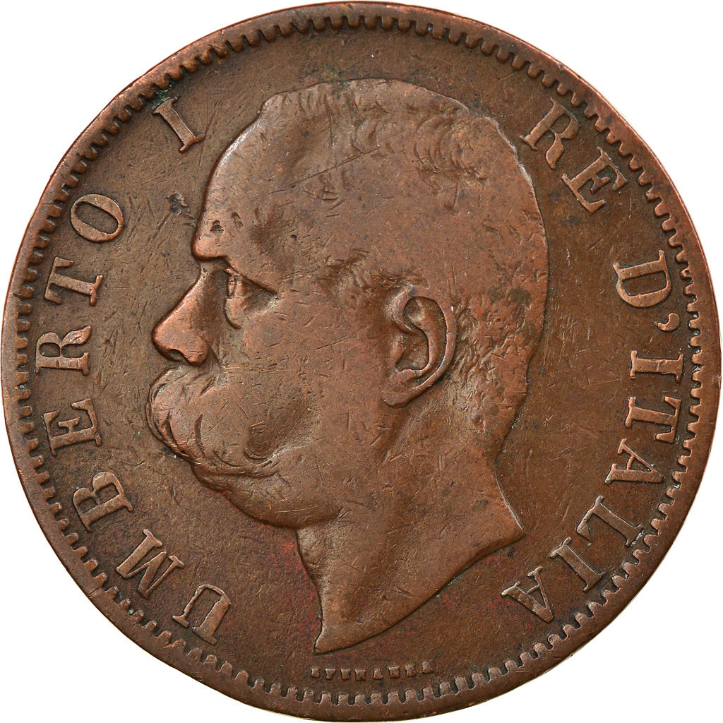 Monnaie, Italie, Umberto I, 10 Centesimi, 1894, Birmingham, TB+, Cuivre, KM:27.1