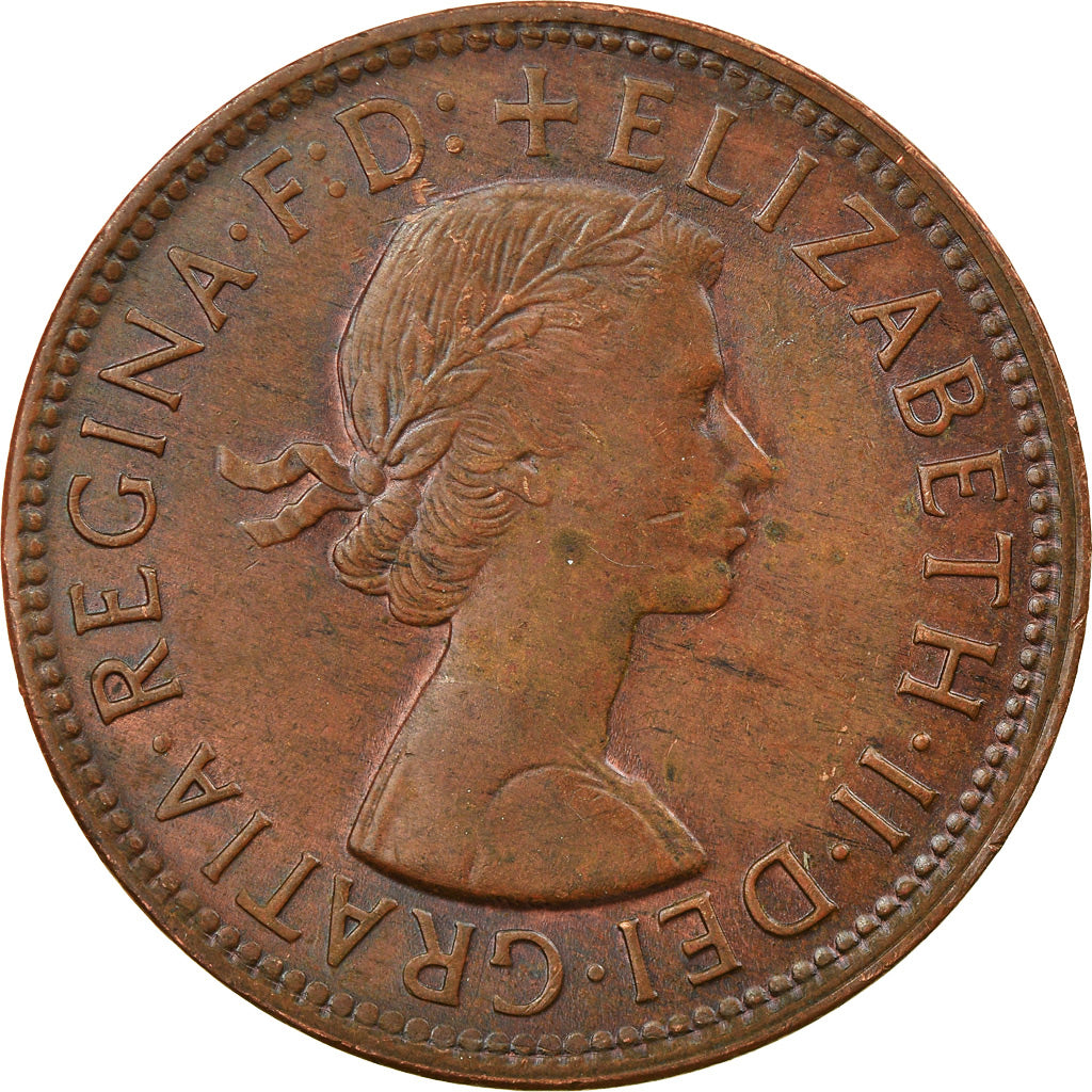 Moeda, Austrália, Elizabeth II, Penny, 1964, EF(40-45), Bronze, KM:56