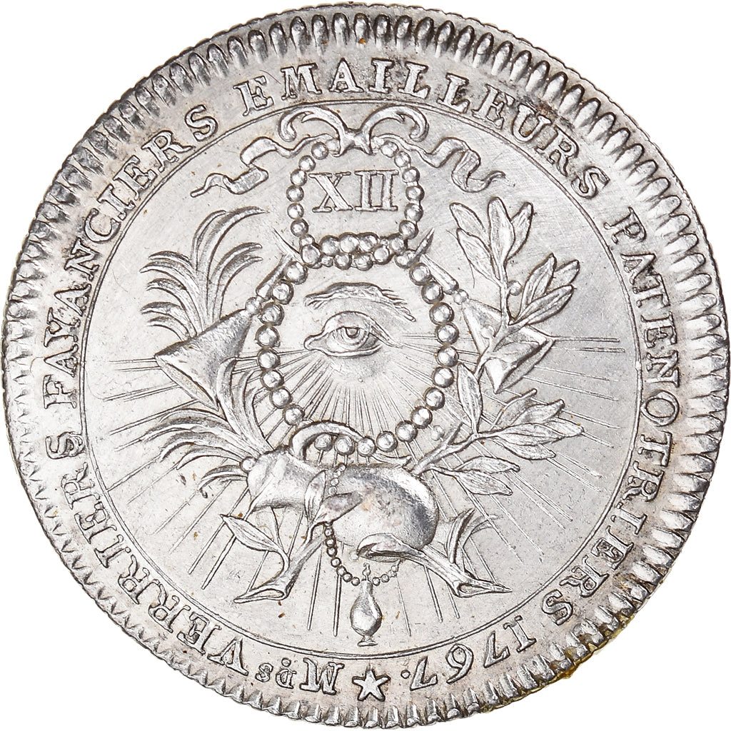 France, Jeton, Louis XV, Corporations Verriers, Fayenciers, Emailleurs, History