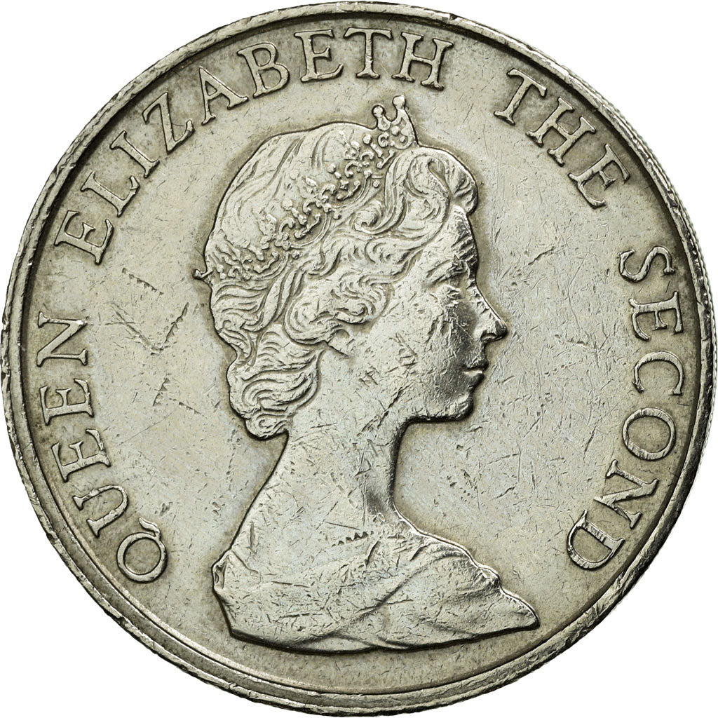 Coin, Hong Kong, Elizabeth II, 5 Dollars, 1980, EF(40-45), Copper-nickel, KM:46