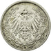 Coin, GERMANY - EMPIRE, 1/2 Mark, 1906, Karlsruhe, EF(40-45), Silver, KM:17
