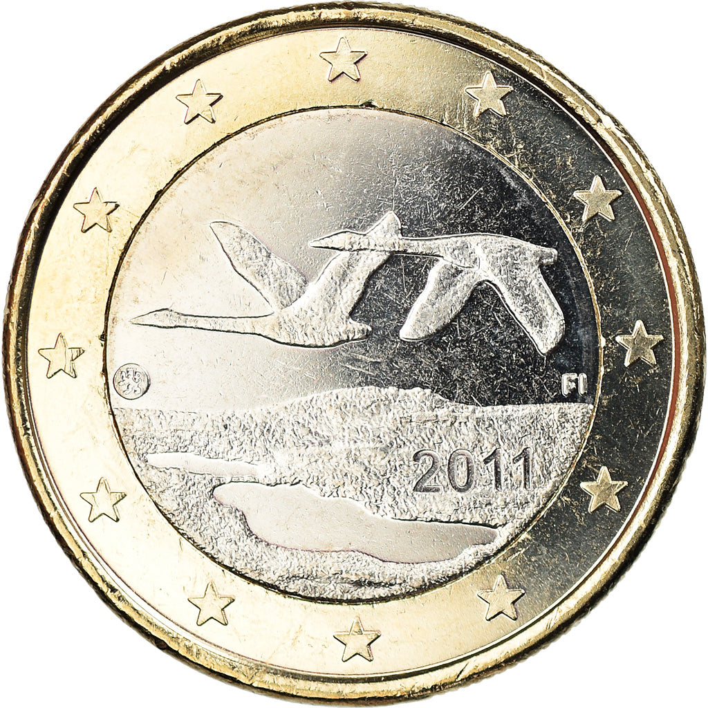 Finlandia, Euro, 2011, Vantaa, AU(55-58), Bimetaliczny, KM:129