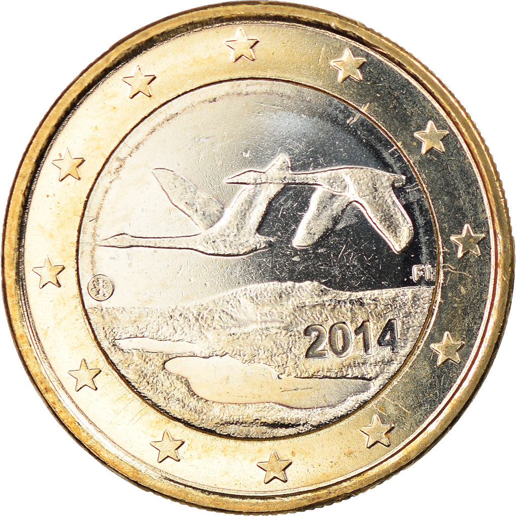 Finland, Euro, 2014, MS(63), Bi-Metallic, KM:New