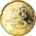Finland, 20 Euro Cent, 2014, MS(63), Brass, KM:New