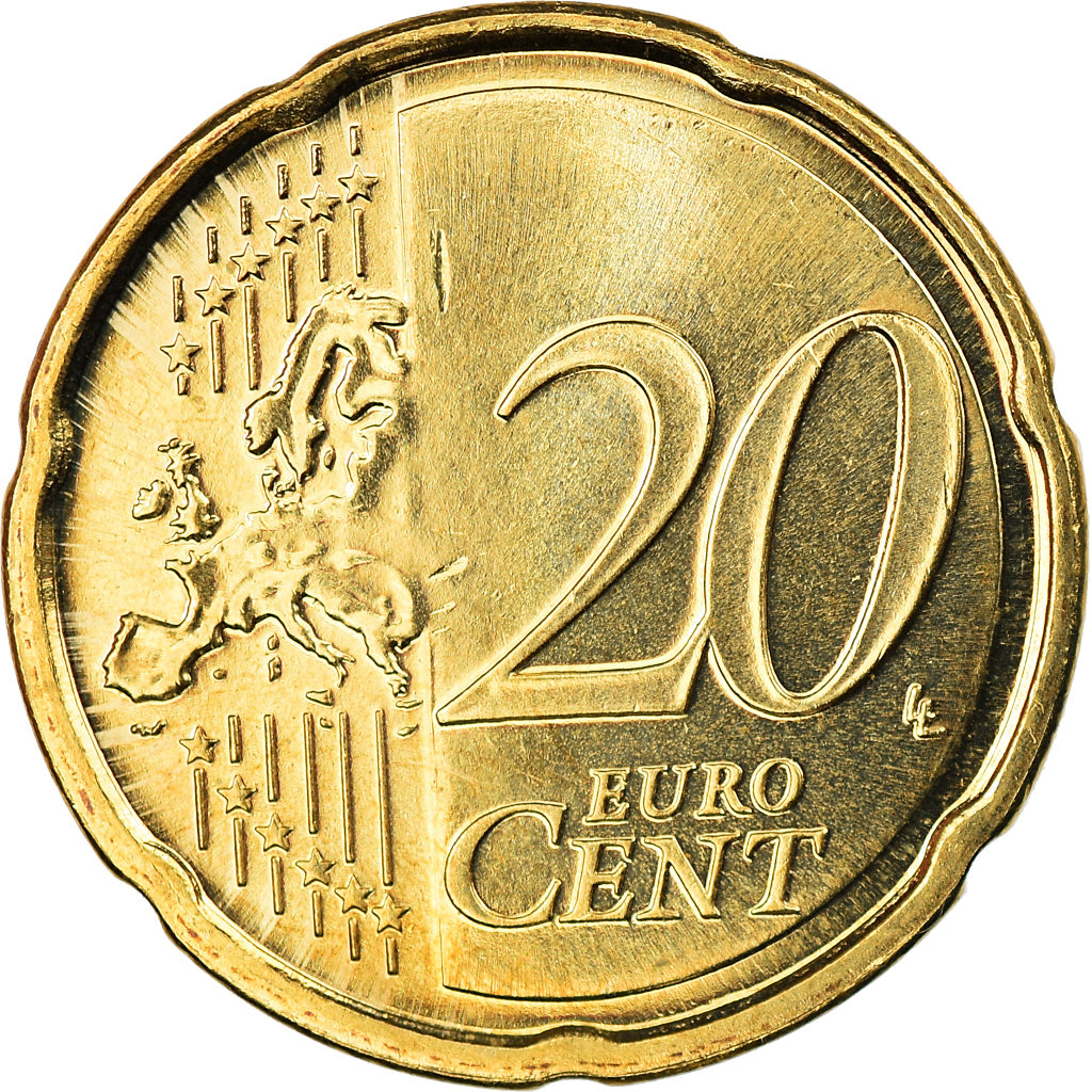 Finland, 20 Euro Cent, 2015, MS(63), Brass, KM:New