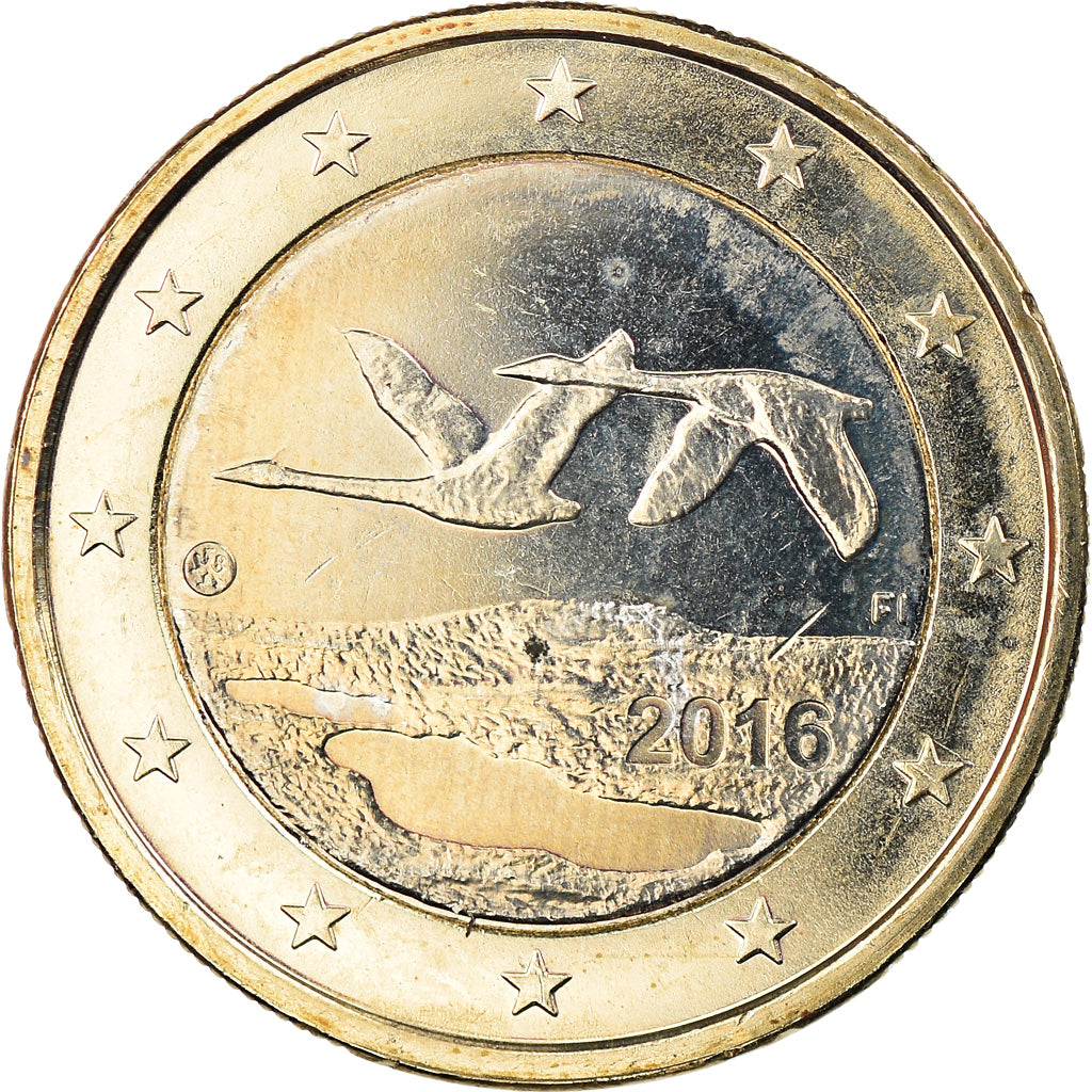 Finland, Euro, 2016, AU(55-58), Bi-Metallic, KM:New