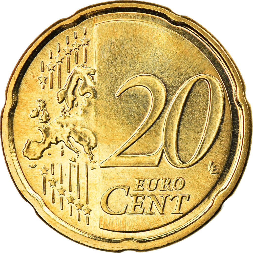 Finland, 20 Euro Cent, 2016, MS(63), Brass, KM:New