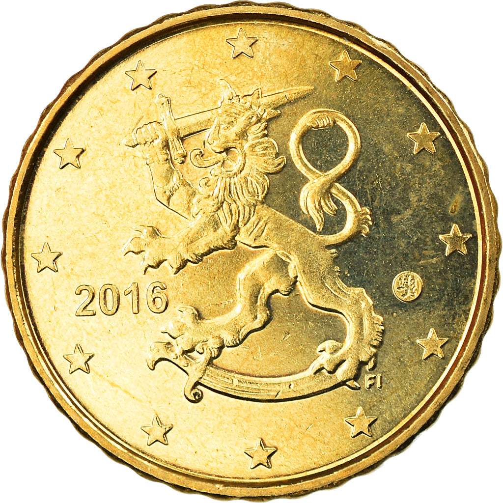 Finnland, 10 Euro Cent, 2016, UNZ, Messing, KM:New