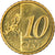 Finland, 10 Euro Cent, 2016, MS(63), Brass, KM:New
