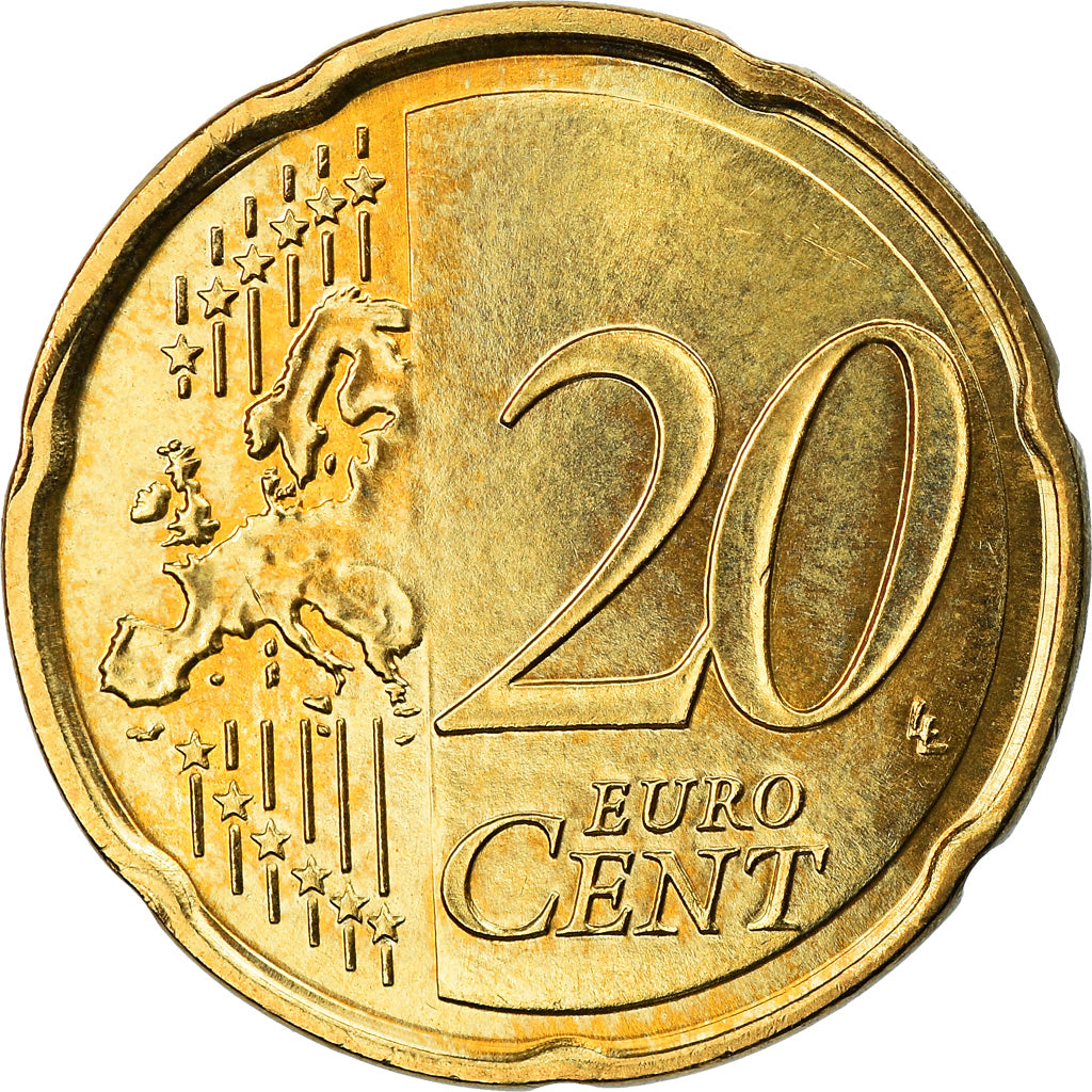 Malta, 20 Euro Cent, 2008, Paris, BB+, Ottone, KM:129