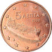 Greece, 5 Euro Cent, 2002, Athens, AU(50-53), Copper Plated Steel, KM:183