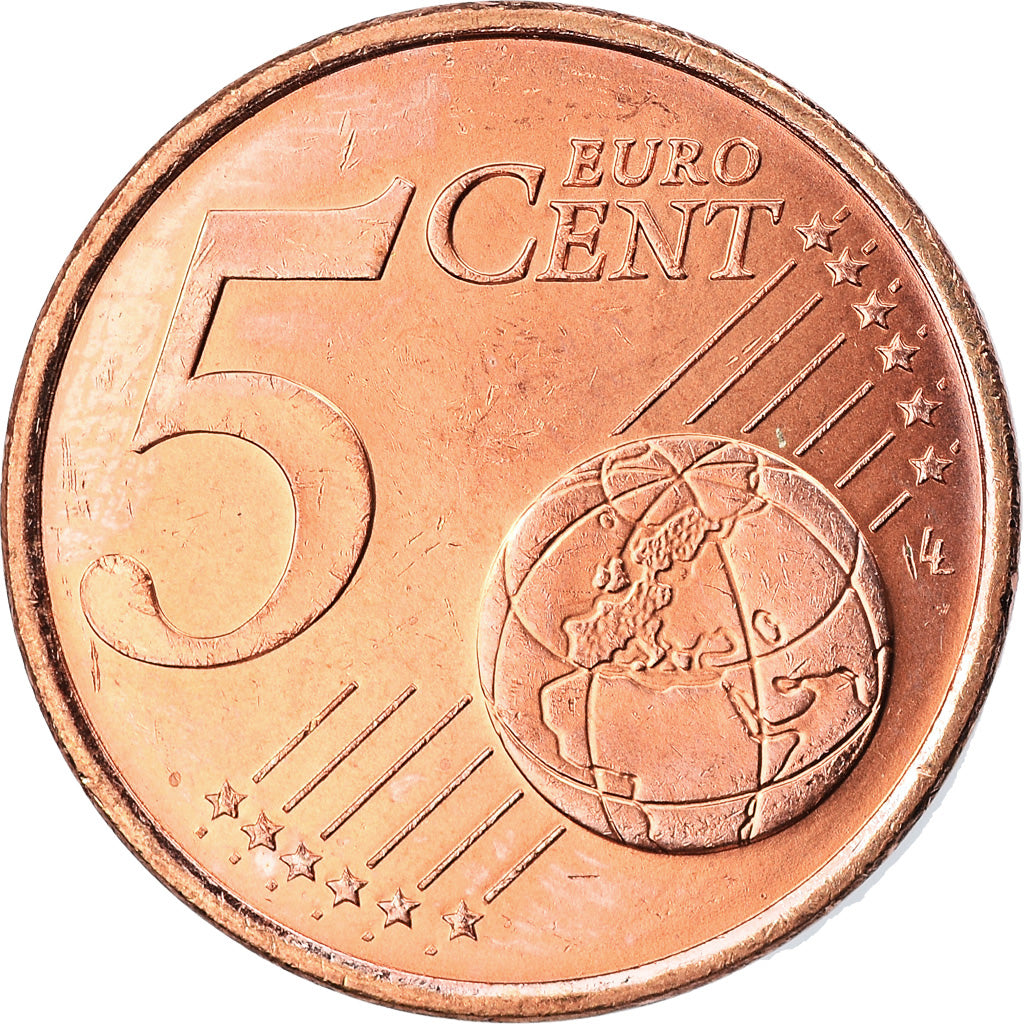 Greece, 5 Euro Cent, 2002, Athens, AU(50-53), Copper Plated Steel, KM:183