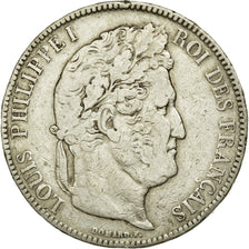Coin, France, Louis-Philippe, 5 Francs, 1837, Paris, VF(30-35), Silver