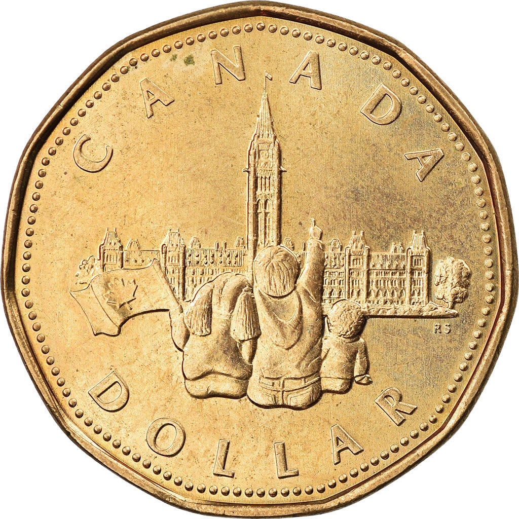 Coin, Canada, Elizabeth II, Dollar, 1992, Royal Canadian Mint, Ottawa