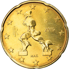 Italia, 20 Euro Cent, 2015, SPL, Ottone, KM:New
