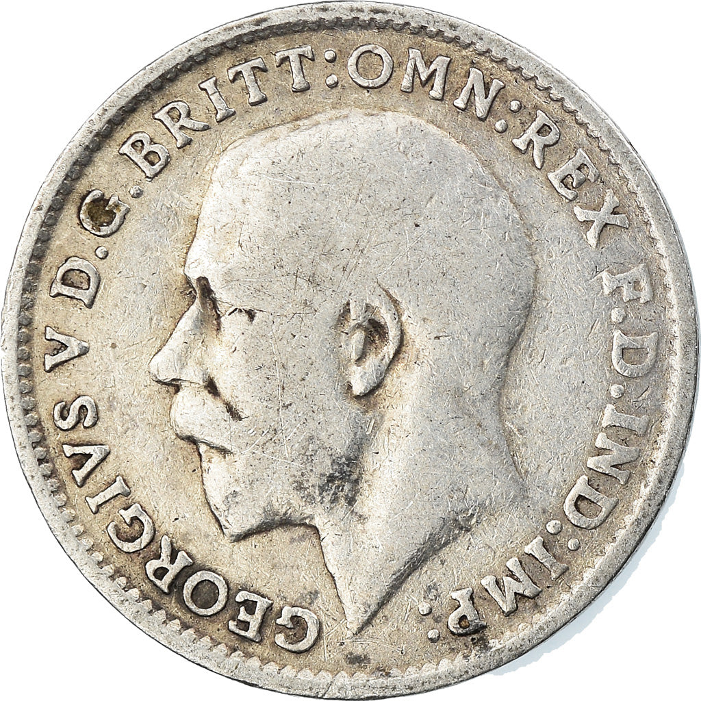 Monnaie, Grande-Bretagne, George V, 3 Pence, 1920, TB+, Argent, KM:813