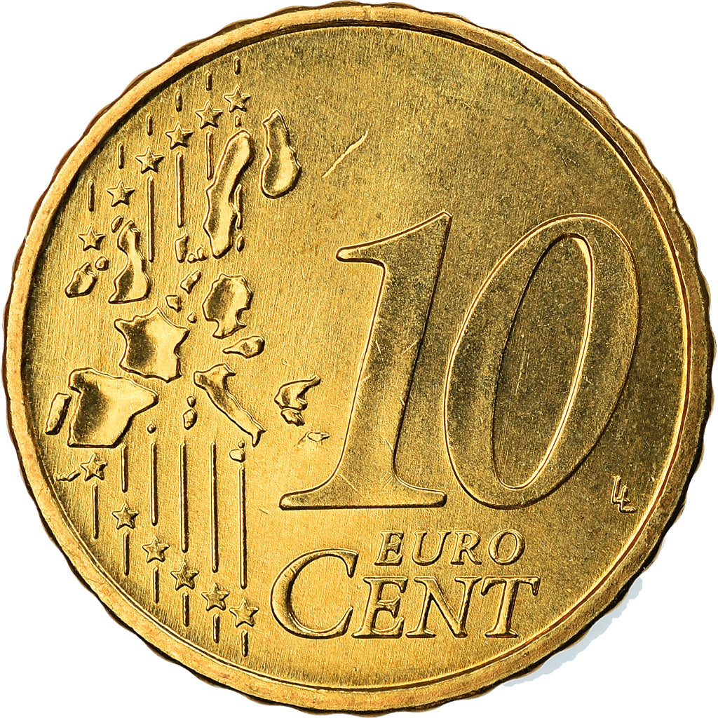 Portugal, 10 Euro Cent, 2005, Lisbon, MS(63), Mosiądz, KM:743