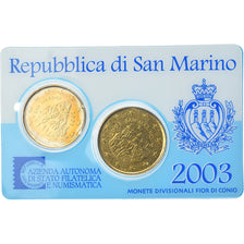 San Marino, Set, 2003, Rome, 20c + 50c, FDC, N.C.