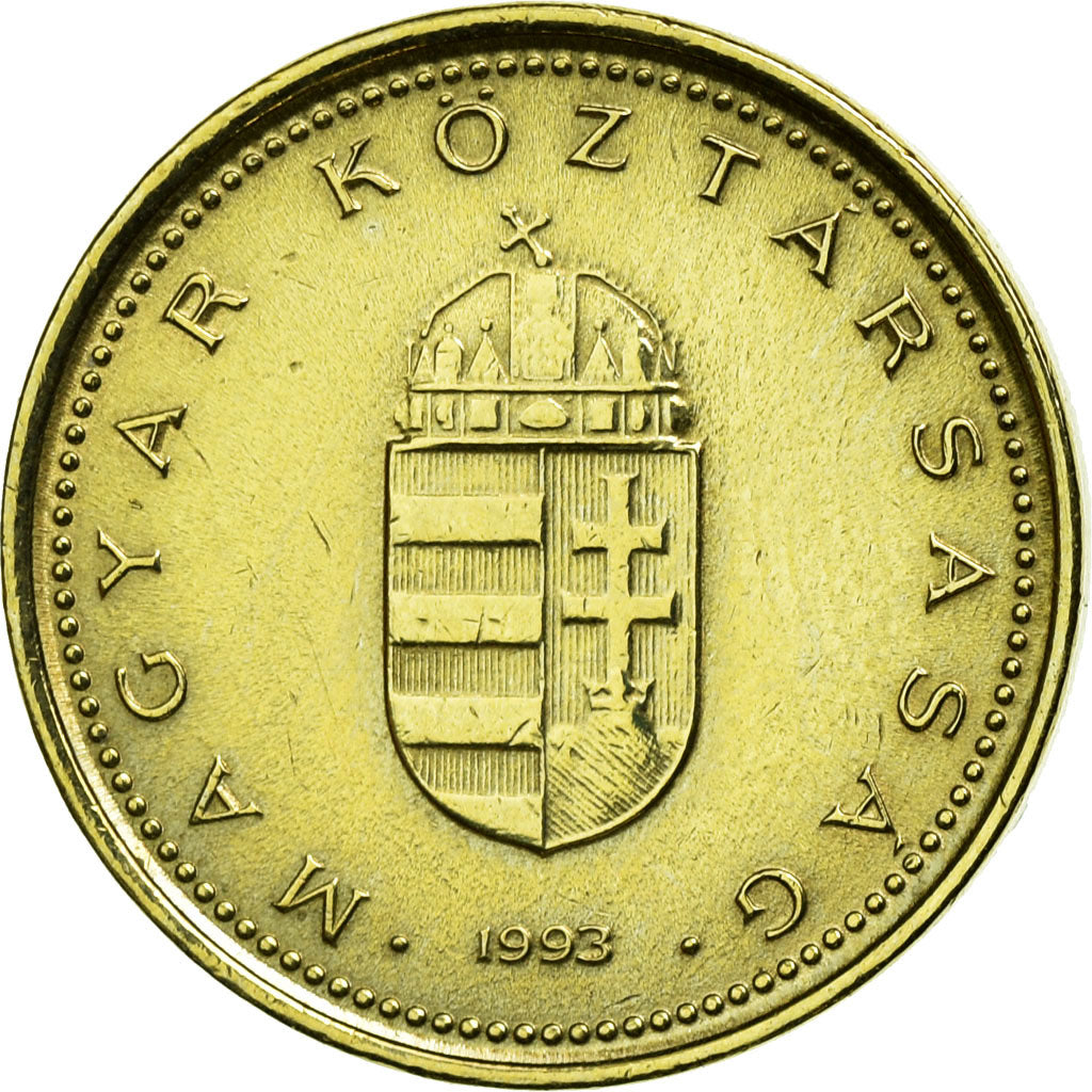Coin, Hungary, Forint, 1993, Budapest, EF(40-45), Nickel-brass, KM:692