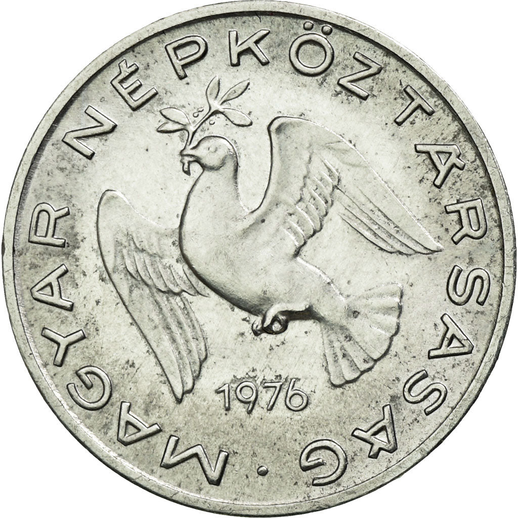 Coin, Hungary, 10 Filler, 1976, Budapest, AU(50-53), Aluminum, KM:572