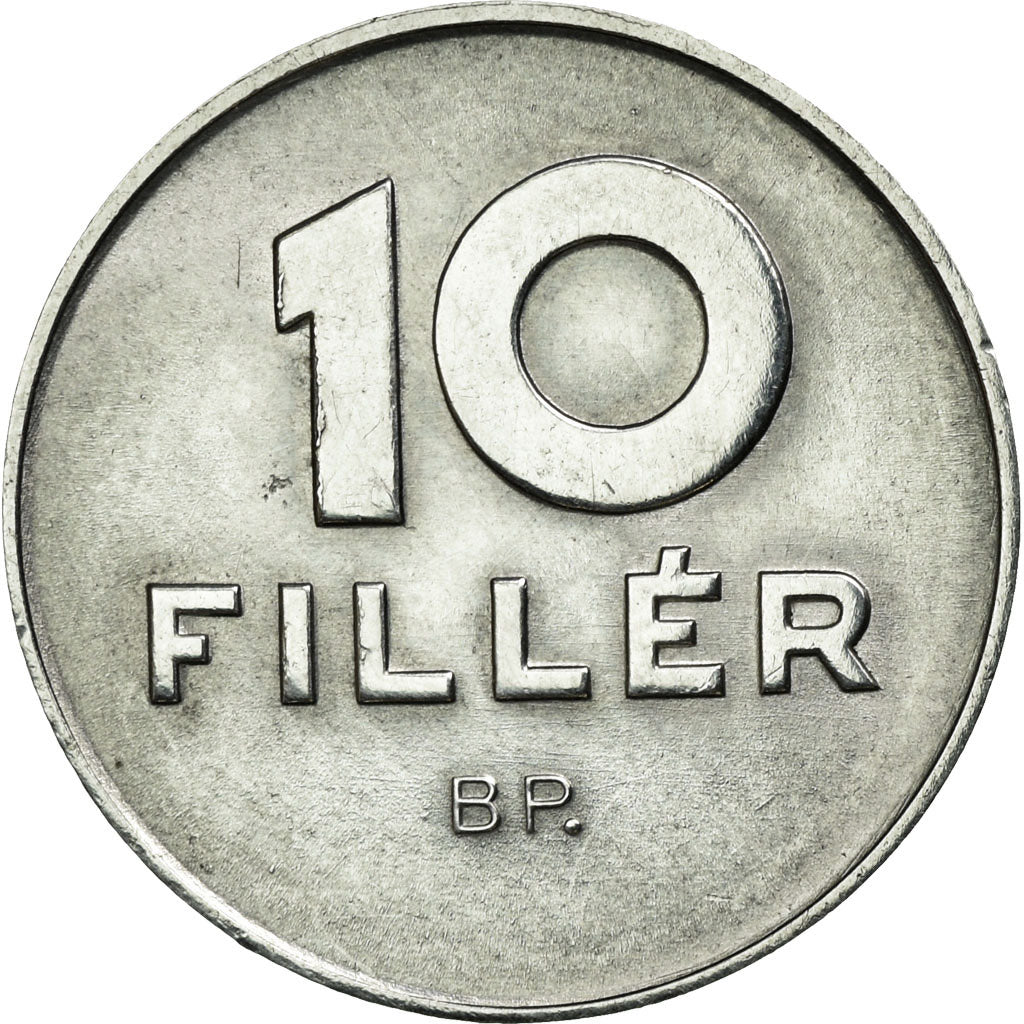 Coin, Hungary, 10 Filler, 1976, Budapest, AU(50-53), Aluminum, KM:572