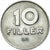Moneda, Hungría, 10 Filler, 1976, Budapest, MBC+, Aluminio, KM:572