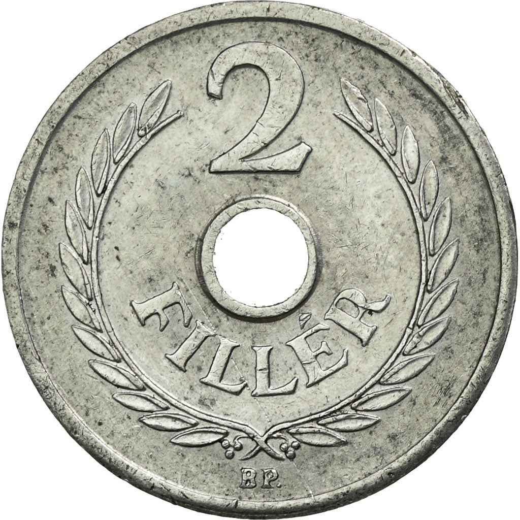Coin, Hungary, 2 Filler, 1963, Budapest, AU(50-53), Aluminum, KM:546